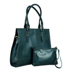The Signature 17" Leather Laptop Bag, Bottle Green