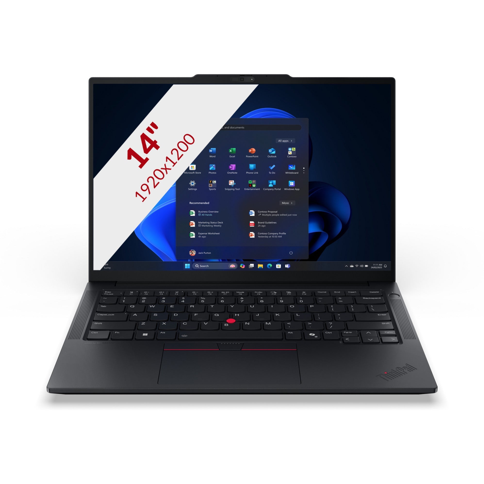 Lenovo thinkpad e14 gen 7 amd (21t0006qmh) 14" laptop (zwart | ryzen 7 250 | radeon 780m | 16 gb | 512 gb ssd)